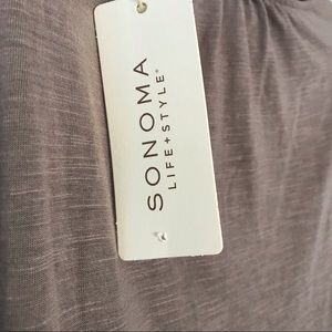 Sonoma gray taupe blouse